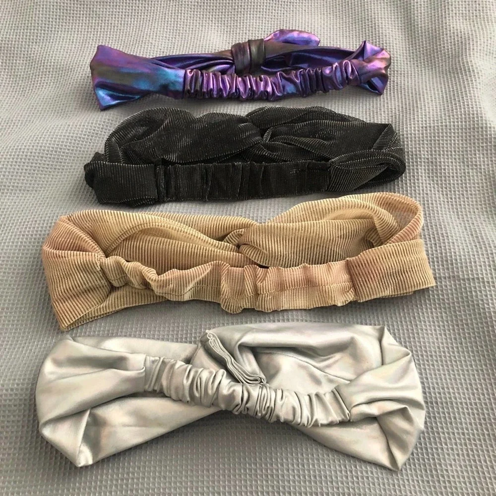 Claire's Youth Girl's Stretch Hair Tie Headbands Set of 8 Mixed Patterns OS
